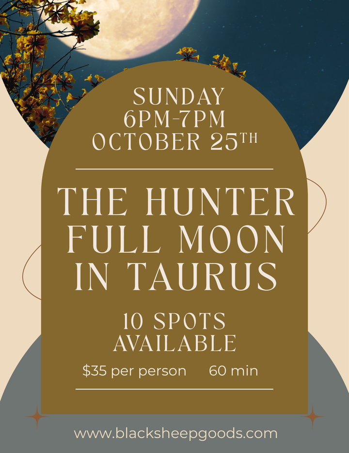 Astro Hunter Full Moon Sound Bath - Sunday, October 25th 6-7pm
