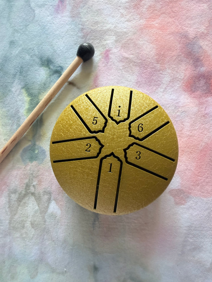 Steel Hand Drum - 6 Note 3"